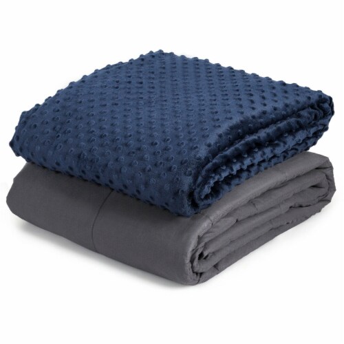 15/20/25lbs 60 x 80 Weighted Blanket Removable Soft Crystal Cover w