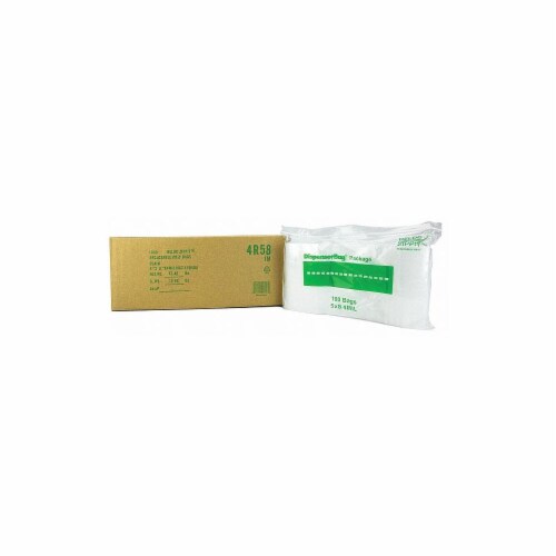 Reloc Zippit Reclosable Poly Bag,Zip Seal,PK1000  4R58 Perspective: front