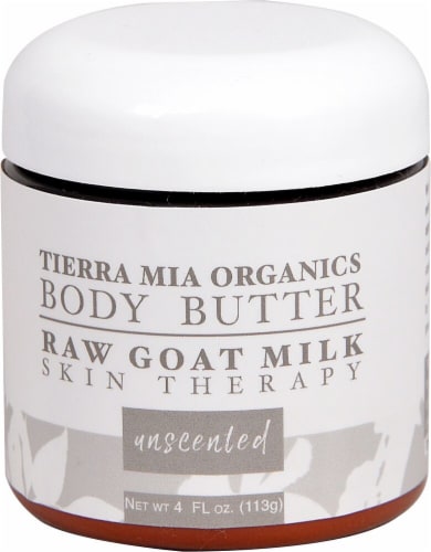 Tierra Mia Organics  Raw Goat Milk Body Butter Unscented Perspective: front