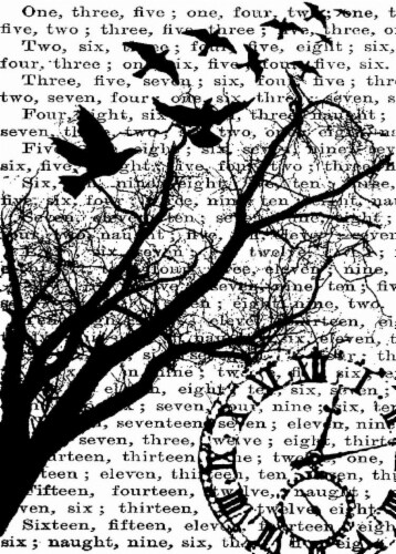 Tim Holtz Cling Stamp 2.5 X3.5 -Time Perspective: front