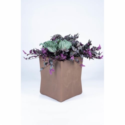Commercial Zone 724265 15 x 15 in. Small Planter, Old Bronze Perspective: front