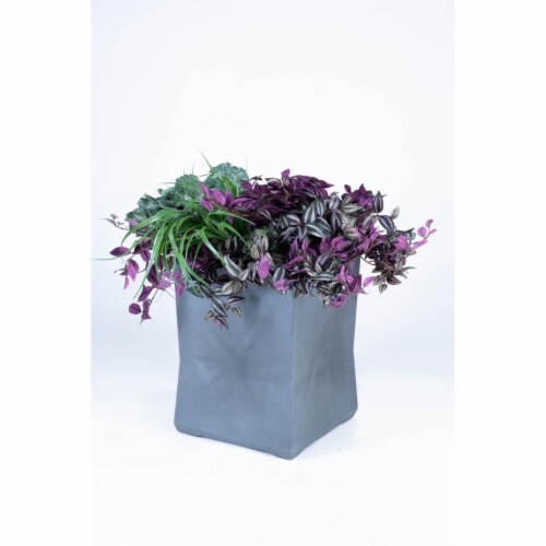Commercial Zone 724266 15 x 15 x 20 in. Small Planter, Gunmetal Satin Perspective: front