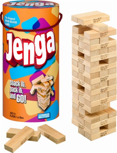 Hasbro Classic Jenga Game Perspective: front