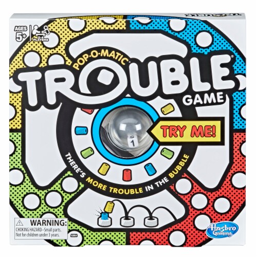 Trouble® Pop-O-Matic® Board Game Perspective: front