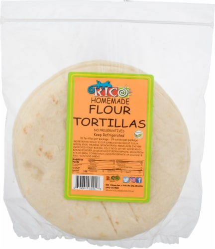 Rico Homemade Flour Tortillas Perspective: front