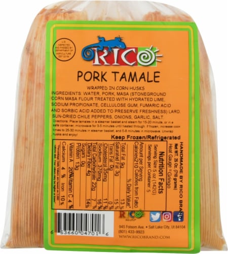Rico Pork Tamales Perspective: front