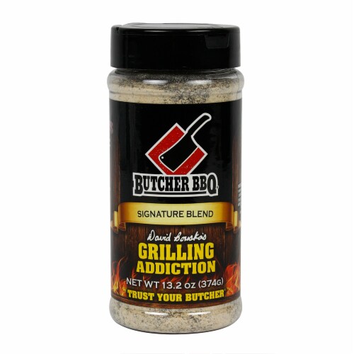 Butcher BBQ Grilling Addiction Signature BBQ Rub Seasoning Gluten Free 13.2 Oz Perspective: front