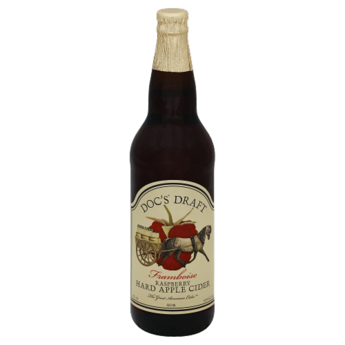 Doc's Draft Raspberry Hard Apple Cider Perspective: front