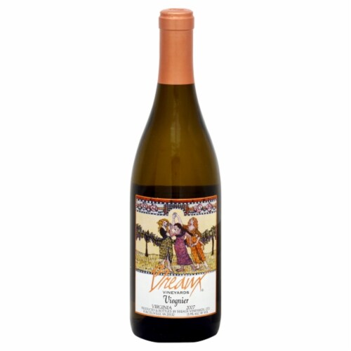Breaux Vineyards Viognier White Wine Perspective: front