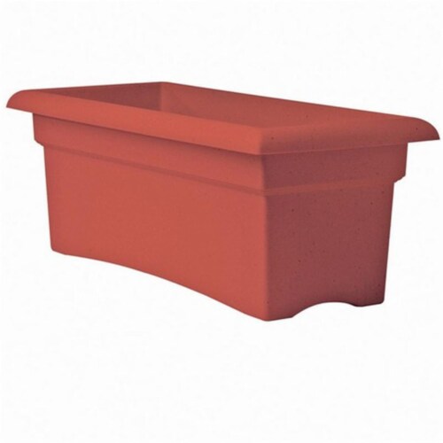 57026C 26 in. Red Veranda Planter Perspective: front