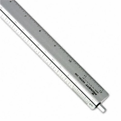 Adjustable Triangular Scale Aluminum Architects Ruler- 12&quot