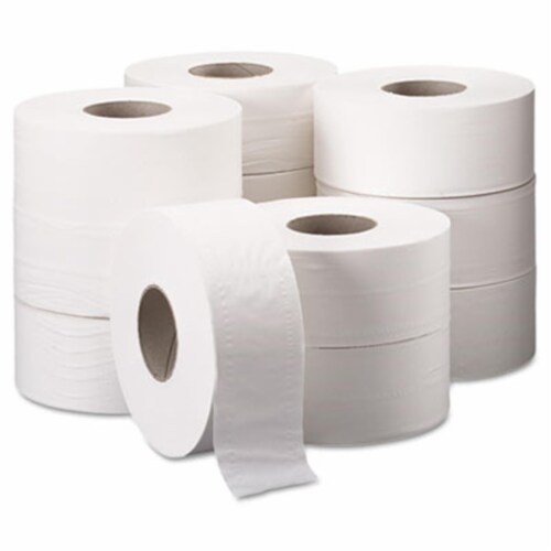 *  COTTONELLE JRT Jr. Jumbo Bath Tissue Roll- 9'' dia- 750 ft long- 12/Carton Perspective: front