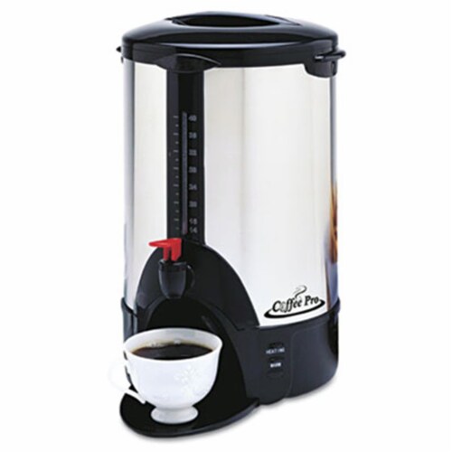 50-Cup Percolating Urn  Stainless Steel Perspective: front