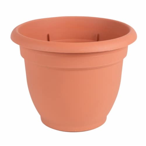 16 in. Ariana Planter with Self Watering Grid, Terra Cotta Perspective: front
