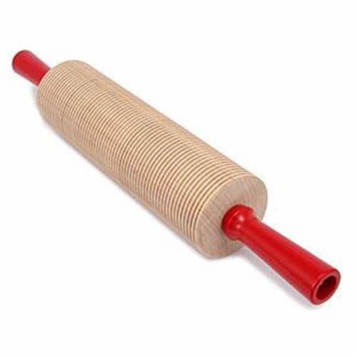 Lefse Rolling Pin - Corrugated Perspective: front
