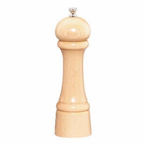 8 Inch - 20 cm WindsorNatural Salt Mill Perspective: front