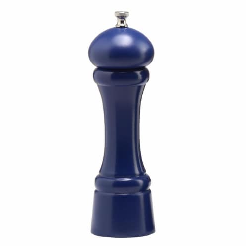8 in. Cobalt Blue Pepper Mill Perspective: front