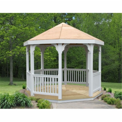 10 ft. Vinyl Gazebo Perspective: front