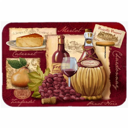 Wine And Cheese Glass Cutting Board, Large Perspective: front