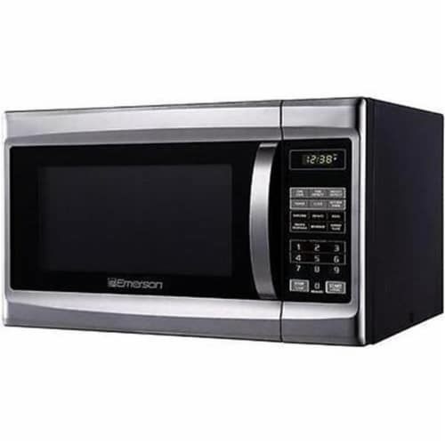 1.3 cu ft. Microwave Oven Stainless Steel Perspective: front