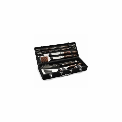 10-Piece Premium Grilling Tool Set Perspective: front