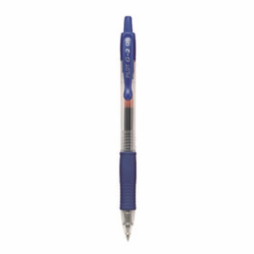 UPC G2 Retractable Gel Ink Rolling Ball Pen .5mm Blue Perspective: front