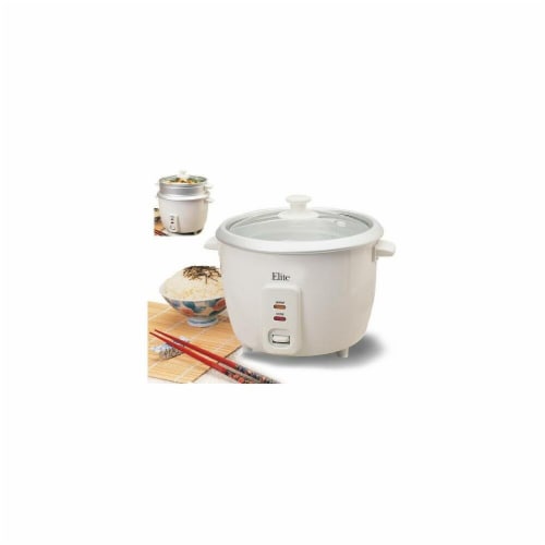8Cup Uncooked Rice Ckr W Steam Perspective: front