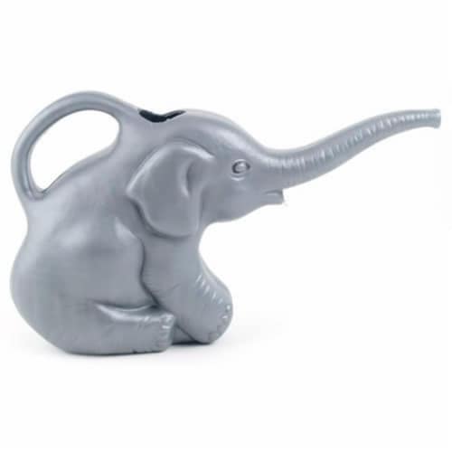 Elephant Watering Can, Gray Perspective: front