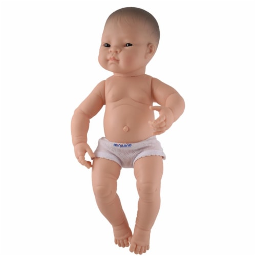 Newborn asian baby girl with navel gauze (42cm- 16 4/8'')Polybag Perspective: front