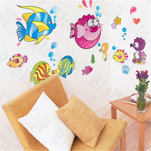 Tropical Fish 2 - X-Large Wall Decals Stickers Appliques Home Decor, 1 -  Fred Meyer
