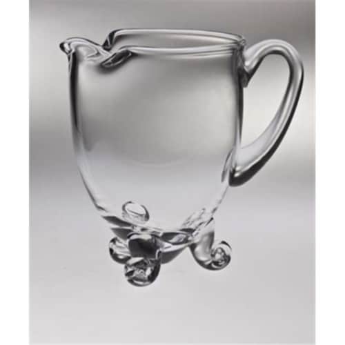 Classic Clear 80 oz. High Quality Glass Footed Pitcher Perspective: front