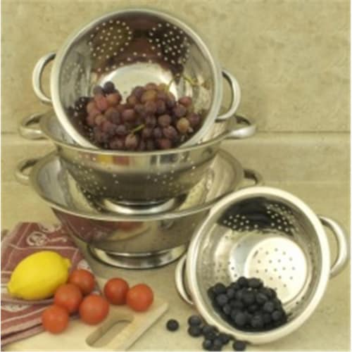 1.5 qt. Colander Set Stainless Steel - 4 Piece Perspective: front
