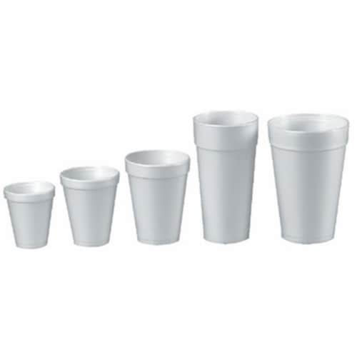 Case-1000 Dart 8 Oz Foam Cup 24-40'S Perspective: front