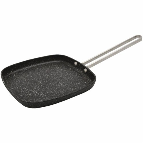 6.5 in. Personal Griddle Pan with Stainless Steel Wire Handle Perspective: front