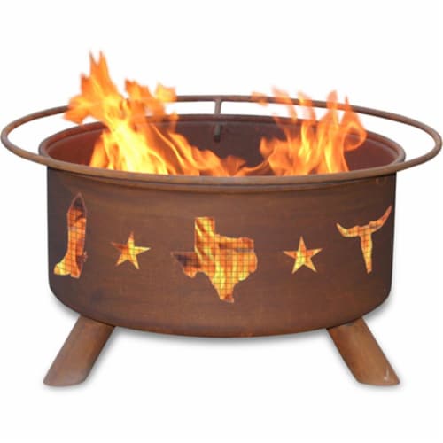 Lone Star - Texas Fire Pit Perspective: front