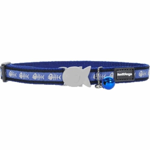 Cat Collar Design Fish Bone Blue, 1 - Kroger