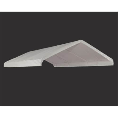 10×20 White Canopy Replacement Cover, Fits 1-.37 in. Frame Perspective: front