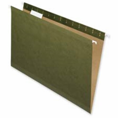 Hanging File Folders- Recycled- .2 Cut- Letter- Green Perspective: front