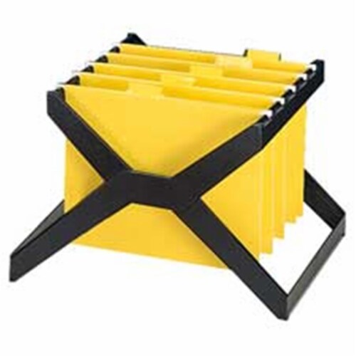 Desktop Hanging File X-Rack- Letter-Legal- 16in.x12in.x11in.- Black Perspective: front
