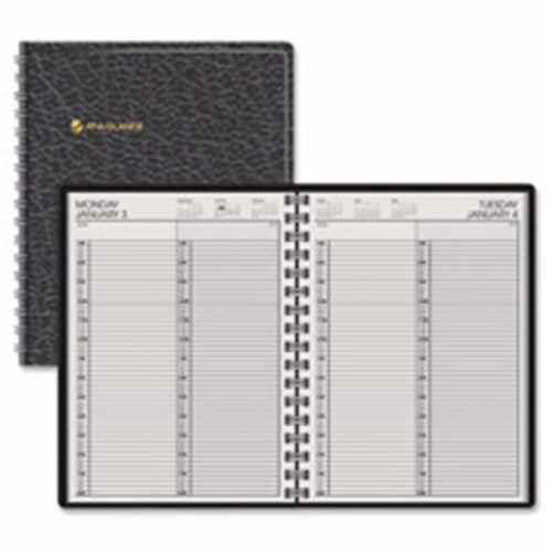 2 Person Apptmt Book&#44;1DPP&#44;Jan-Dec&#44;.25Hrly&#44;8 in. x 10.88 in.&#44; BK Perspective: front