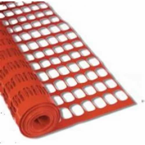 Heavy Duty Winter Snow Fence Orange, 4 ft. X 50 ft. Perspective: front