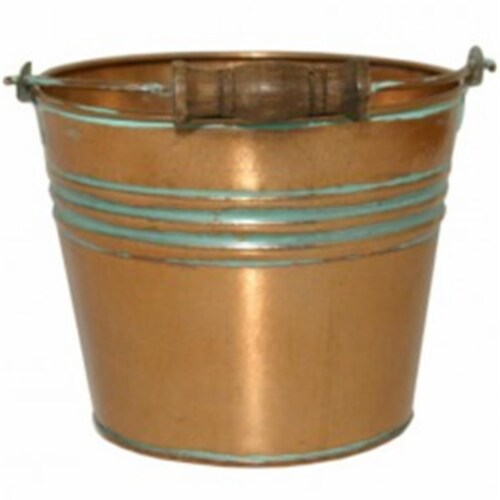 6 in. Banded Planter, Vintage Copper Perspective: front