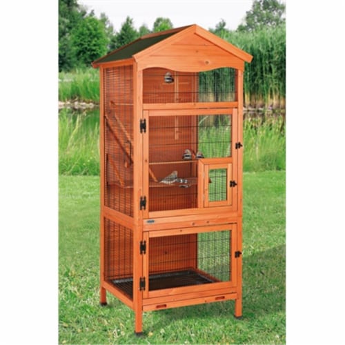 Aviary Bird House Glazed Pine 1 Kroger