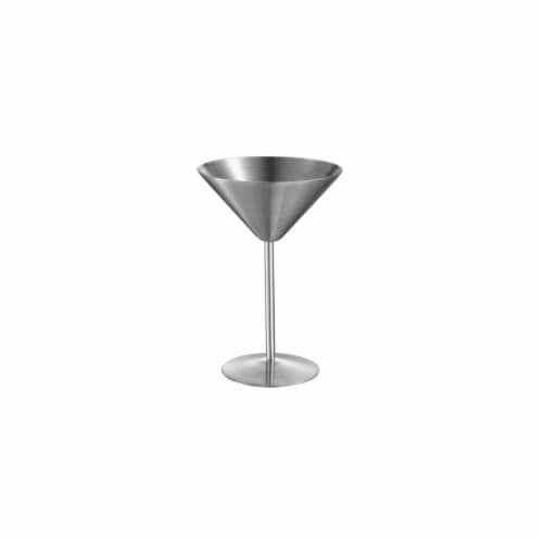 Charlotte Stainless Steel Martini Glass Perspective: front