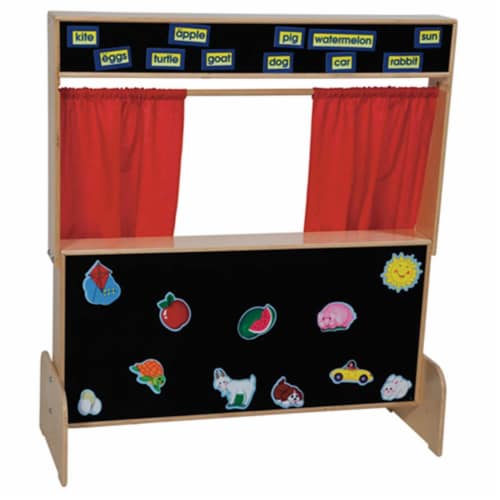 Deluxe Puppet Theater With Flannelboard Perspective: front