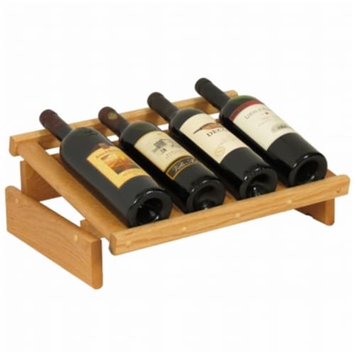 4 Bottle Dakota Wine Display Perspective: front