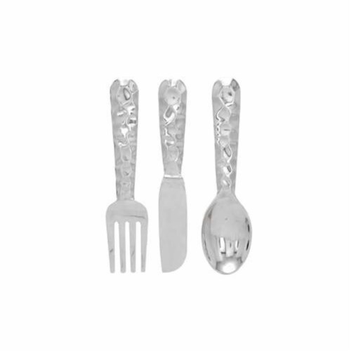 26169 Cutlery Wall Decor - Aluminum Utensil Set-3 23 in. H  6 in. W Perspective: front