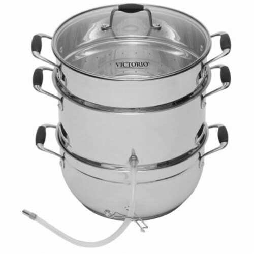 Kitchen Products  Deluxe Stainless Steel Steam Juicer Perspective: front