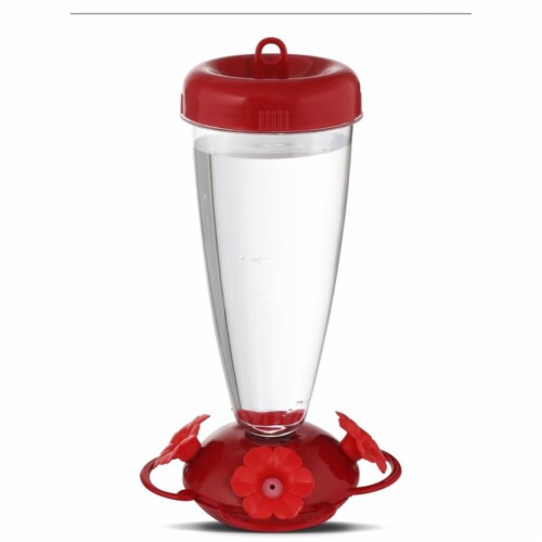 Hummingbird 24 oz Plastic Top Fill Bird Feeder Perspective: front