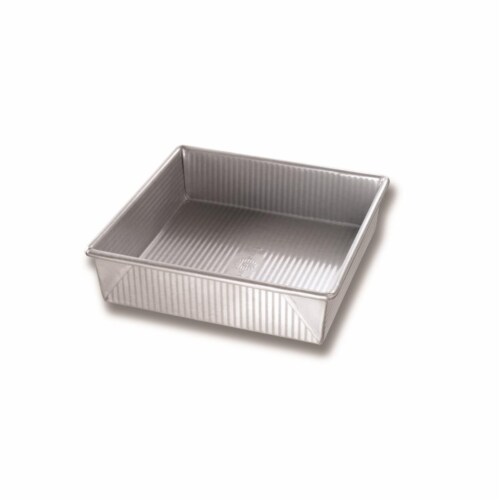 9 x 9 in. Nonstick Surface Steel Square Cake Pan 12 Cups Perspective: front
